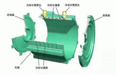電機(jī)機(jī)座的鉆JR電機(jī)孔與攻絲。